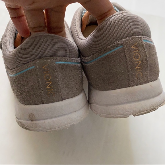 Vionic Ema Suede & Mesh Adjustable Sneakers 8 - Picture 9 of 11